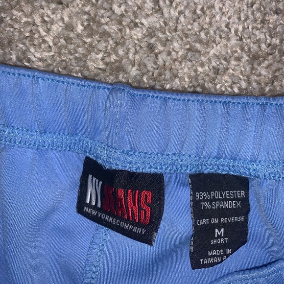 NY Jeans Light Blue & White Polyester Pants sz M - Picture 6 of 8